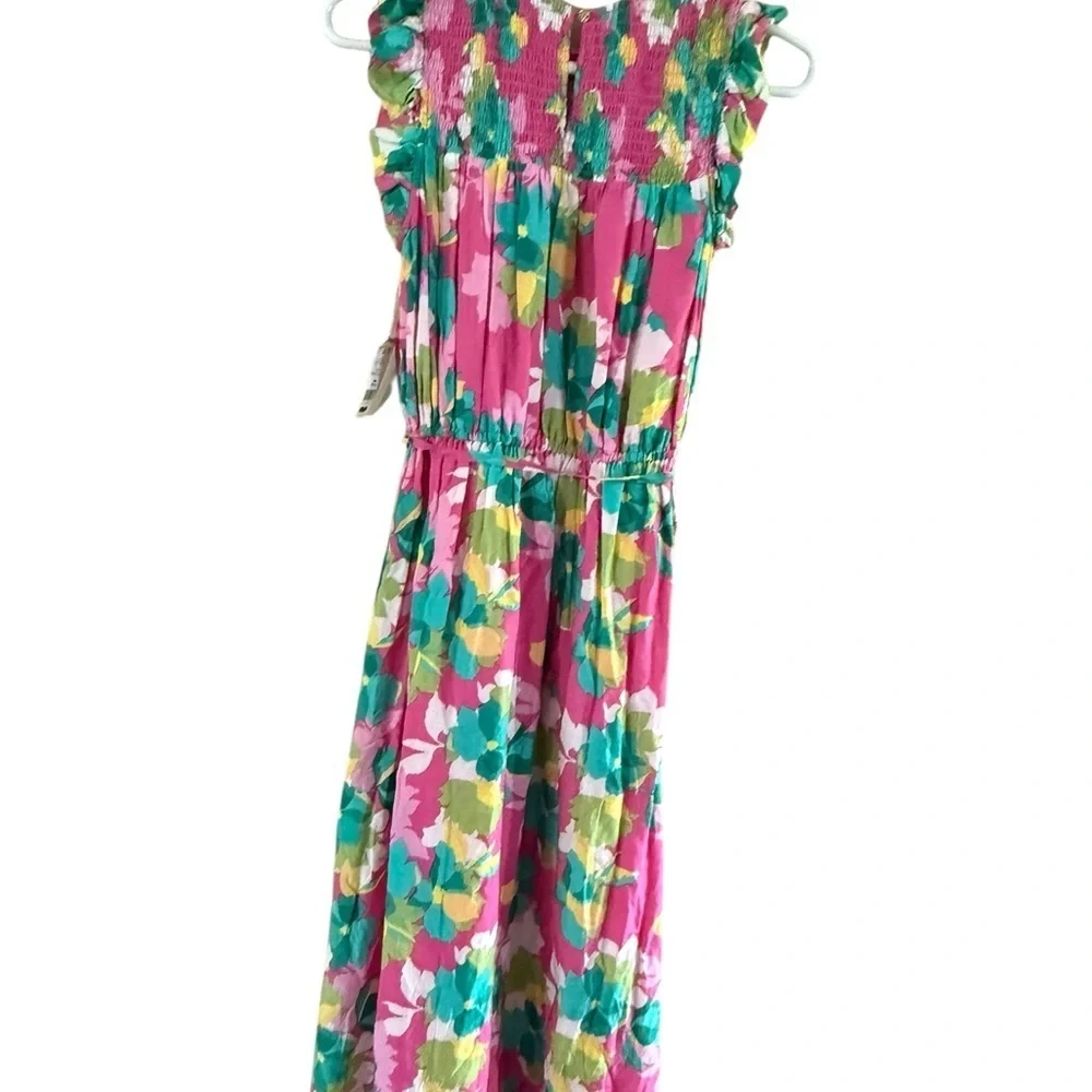 Draper James Pink and Green Midi Dress - Picture 10 of 10